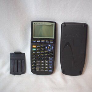 1998 Texas Instruments TI-83 Plus Grafting Calculator with Cover  Tested Black